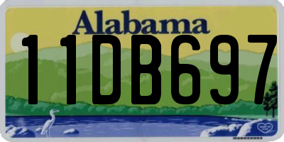 AL license plate 11DB697