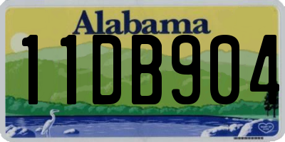 AL license plate 11DB904
