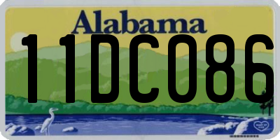 AL license plate 11DC086