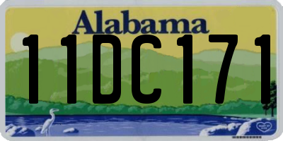 AL license plate 11DC171