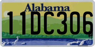 AL license plate 11DC306