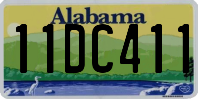AL license plate 11DC411