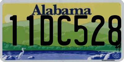 AL license plate 11DC528
