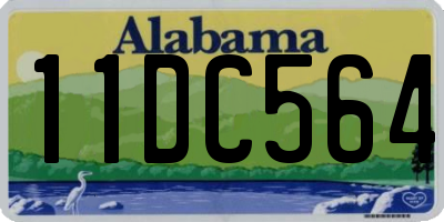 AL license plate 11DC564