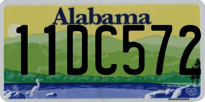 AL license plate 11DC572