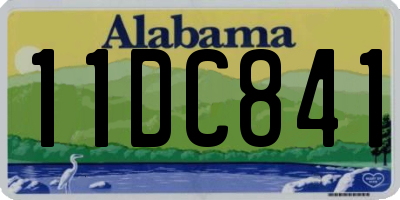 AL license plate 11DC841