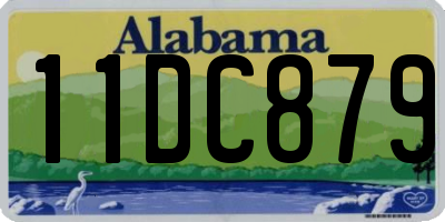 AL license plate 11DC879