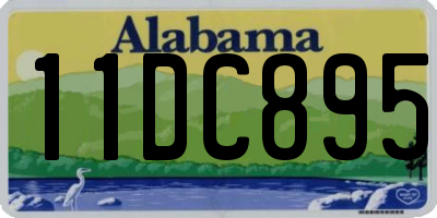 AL license plate 11DC895