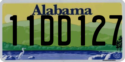 AL license plate 11DD127