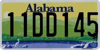 AL license plate 11DD145