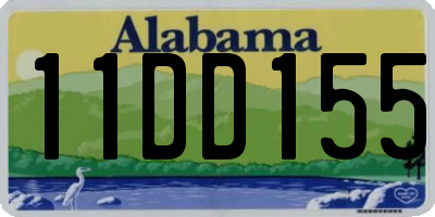 AL license plate 11DD155