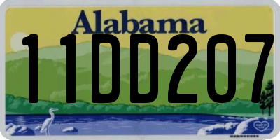 AL license plate 11DD207