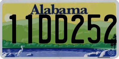 AL license plate 11DD252