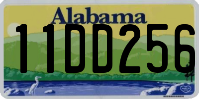 AL license plate 11DD256