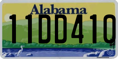 AL license plate 11DD410