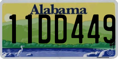 AL license plate 11DD449