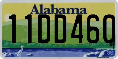AL license plate 11DD460