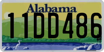 AL license plate 11DD486