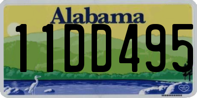 AL license plate 11DD495