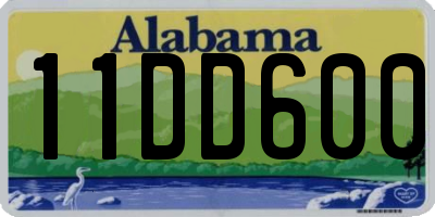 AL license plate 11DD600