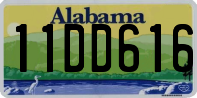 AL license plate 11DD616