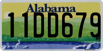 AL license plate 11DD679