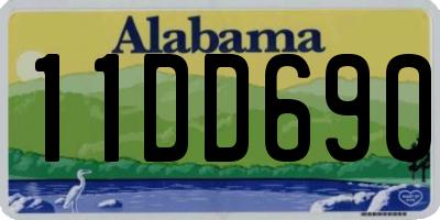 AL license plate 11DD690