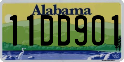 AL license plate 11DD901