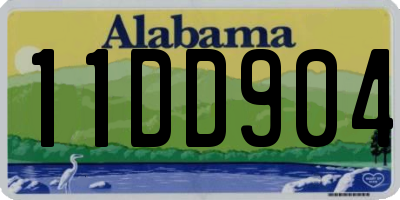 AL license plate 11DD904