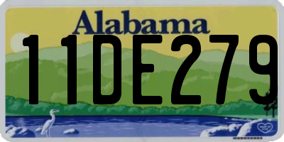 AL license plate 11DE279