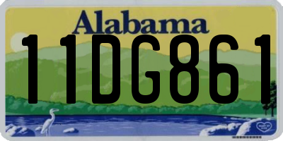 AL license plate 11DG861