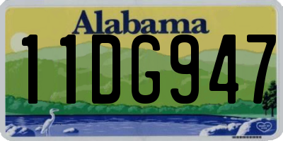 AL license plate 11DG947