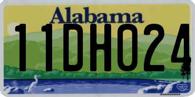 AL license plate 11DH024