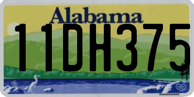 AL license plate 11DH375