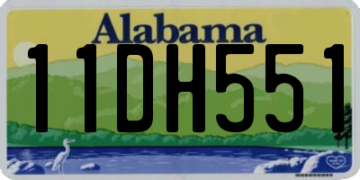 AL license plate 11DH551