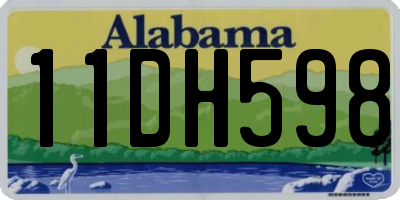 AL license plate 11DH598