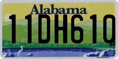 AL license plate 11DH610