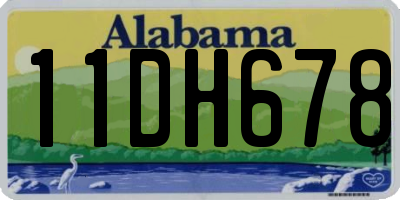 AL license plate 11DH678