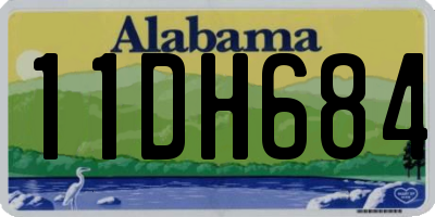 AL license plate 11DH684