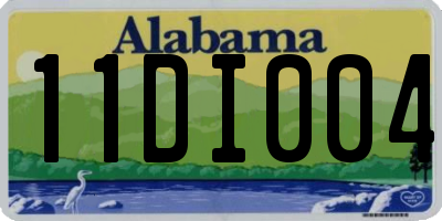 AL license plate 11DI004