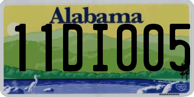 AL license plate 11DI005