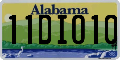 AL license plate 11DI010