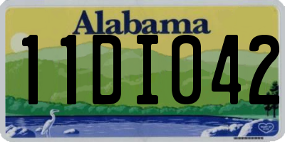 AL license plate 11DI042