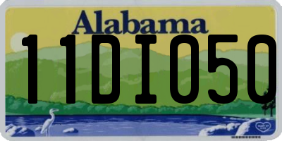 AL license plate 11DI050