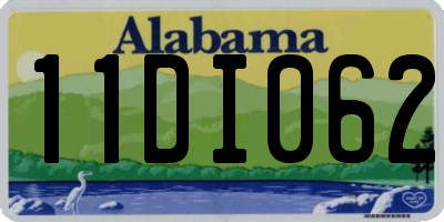 AL license plate 11DI062