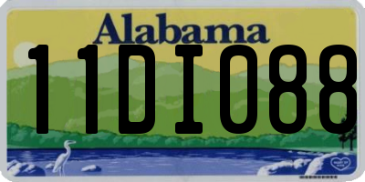 AL license plate 11DI088