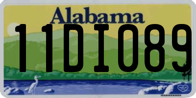 AL license plate 11DI089