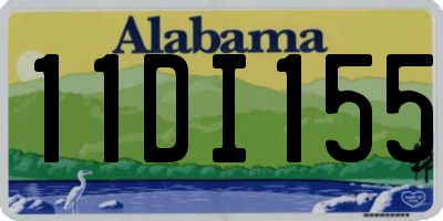 AL license plate 11DI155