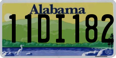 AL license plate 11DI182