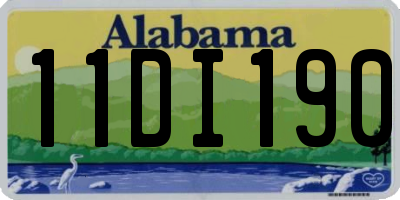 AL license plate 11DI190